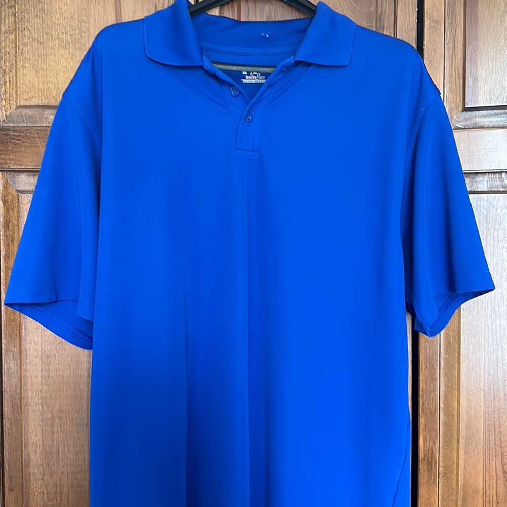 Royal blue under armor polo